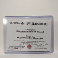 Autographed Kymberly Herrin "Dream Ghost" Custom Limited Edition Ghostbusters Trading Card