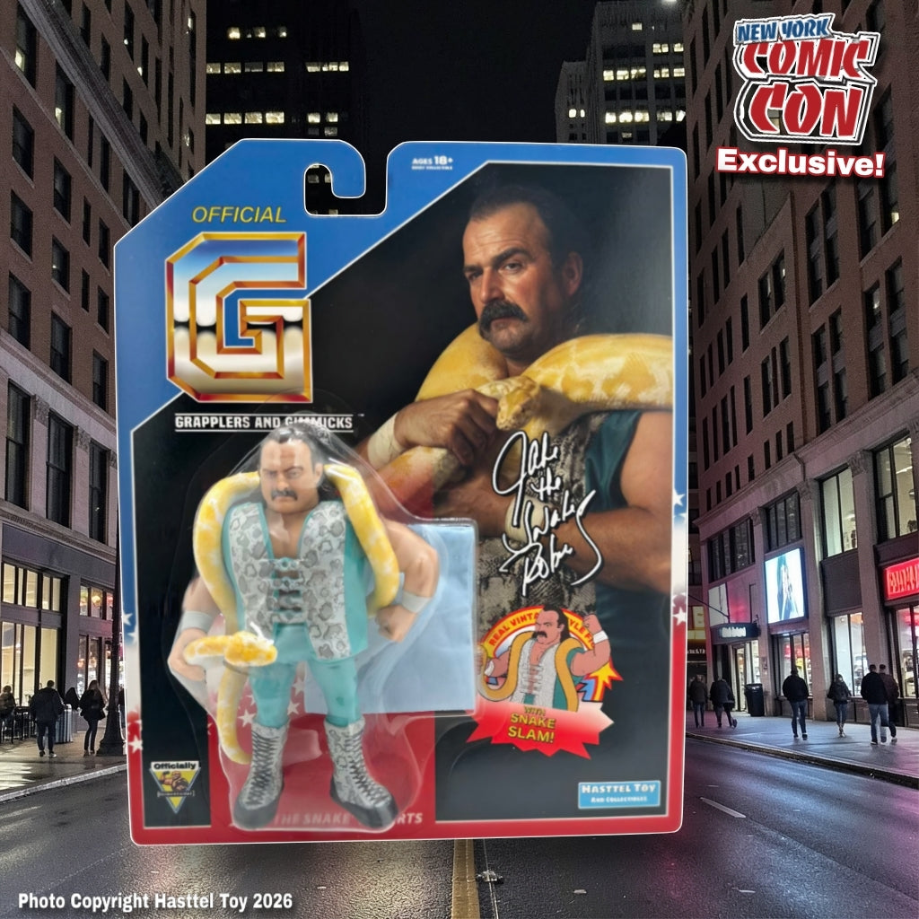 NYCC Jake The Snake 96 Vintage Style Figure In Stock! Begins