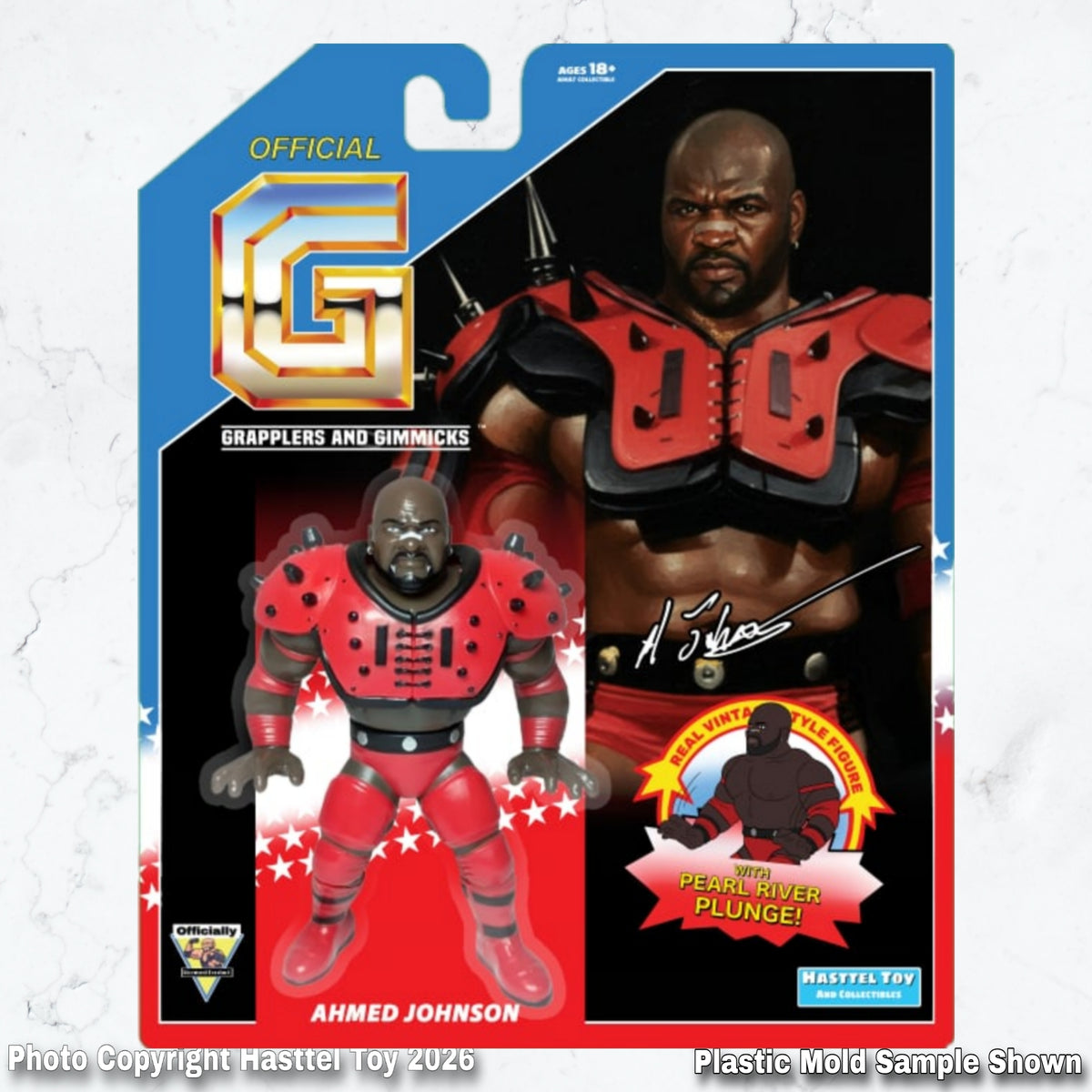 Ahmed Johnson Vintage Style Figure! Free USA Shipping! – Hasttel