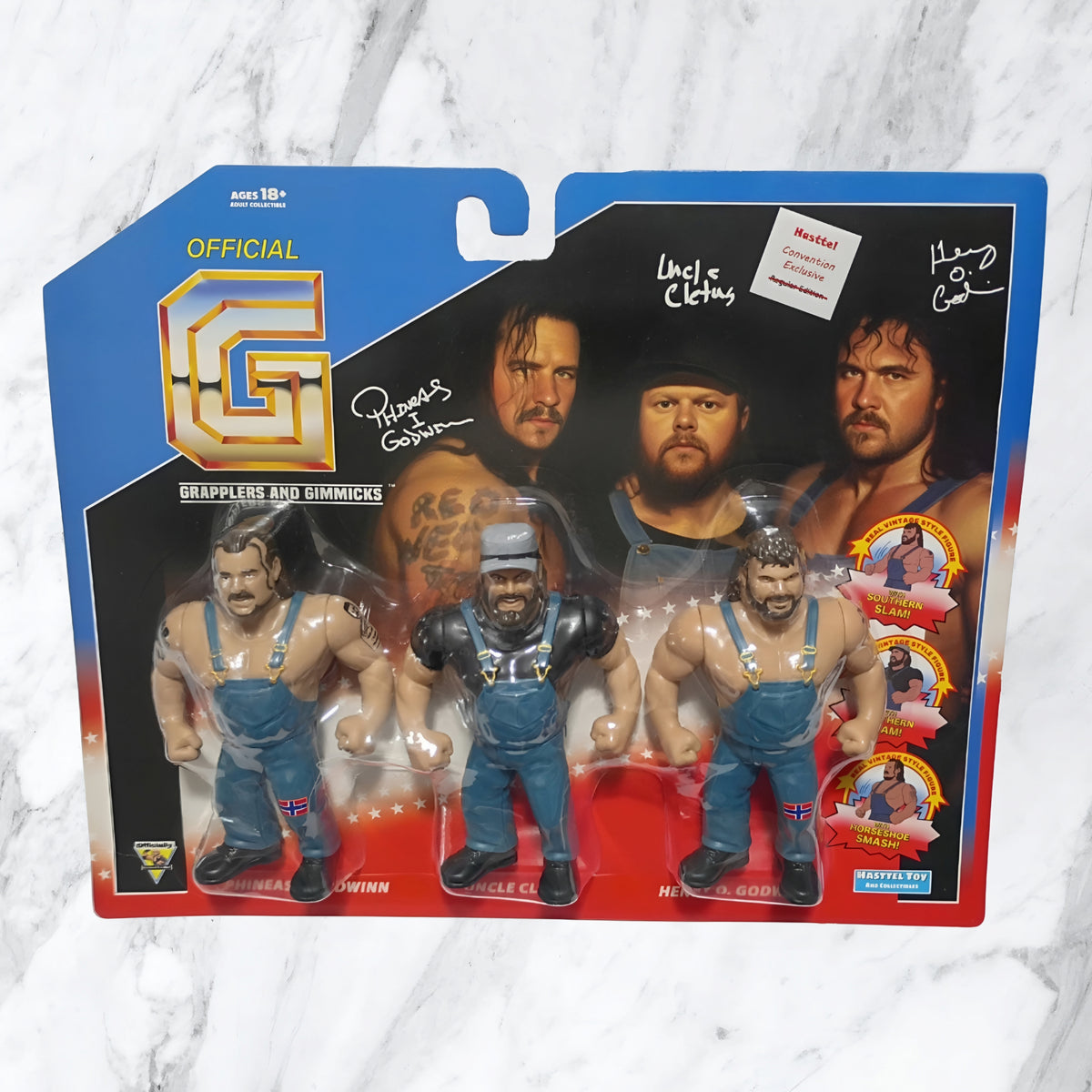 Godwinns 3 Pack Convention Exclusive Vintage Style Figure Free USA