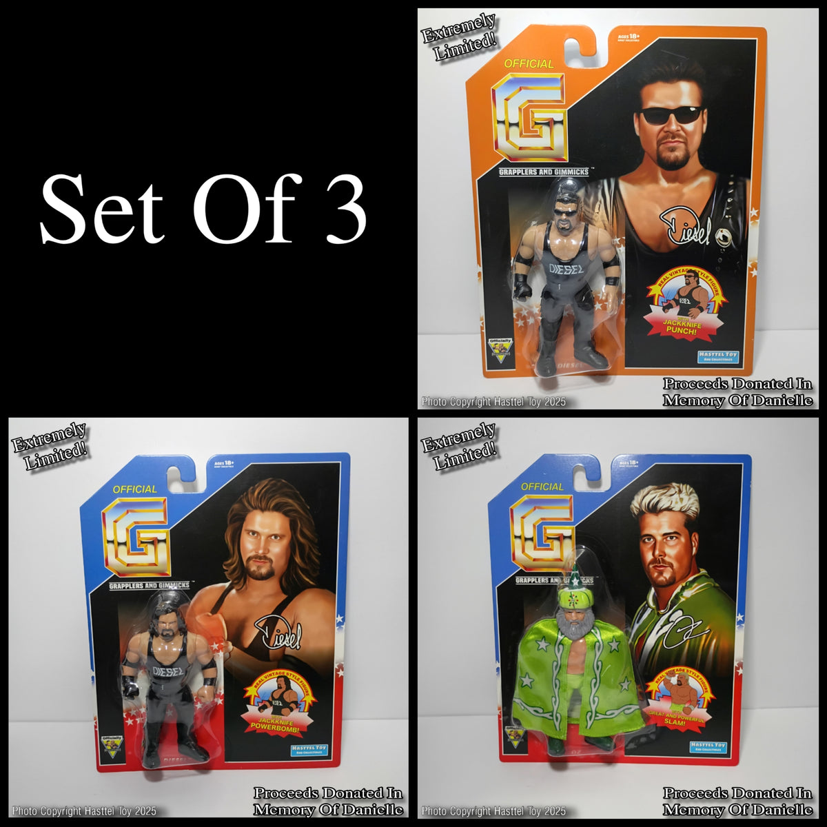 Temporarily Unavailable Kevin Nash Set Of 3 Collection – Hasttel