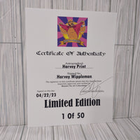 Harvey Art Signed Print With COA