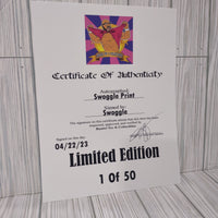 Swoggle Art Signed Print With COA
