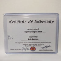 Autographed Bob Gunton "Egon" Custom Limited Edition Ghostbusters Trading Card