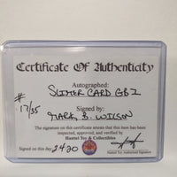 Autographed Mark B Wilson "Slimer" Custom Limited Edition Ghostbusters Trading Card