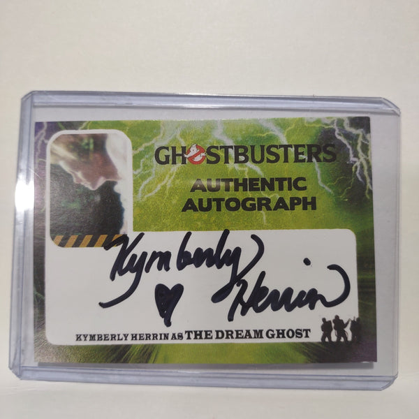 Autographed Kymberly Herrin "Dream Ghost" Custom Limited Edition Ghostbusters Trading Card