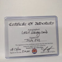 Autographed Jim Fye "Lady Liberty" Custom Limited Edition Ghostbusters Trading Card