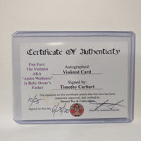 Autographed Timothy Carhart "The Violinist" Custom Limited Edition Ghostbusters Trading Card