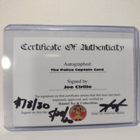 Autographed Joe Cirillo "Police Captain" Custom Limited Edition Ghostbusters Trading Card