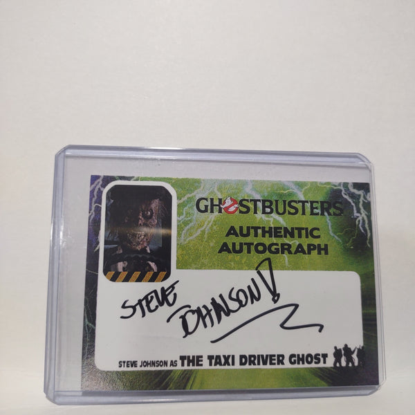 Autographed Steve Johnson "Taxi Ghost" Custom Limited Edition Ghostbusters Trading Card
