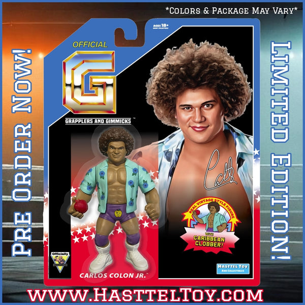 Carlos Colon Jr. Vintage Style Figure *Pre Order* Free USA Shipping!