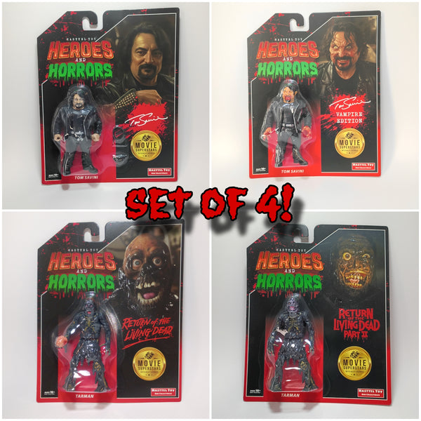 Heroes And Horrors Series 1 Set Of 4 Bundle Deal! Limited Edition Vintage Style Figures Free USA Shipping!