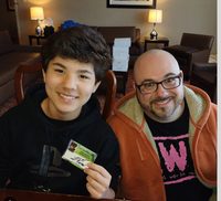 Autographed Logan Kim "Podcast" Custom Limited Edition Ghostbusters Trading Card