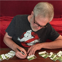 Autographed Mark B Wilson "Slimer" Custom Limited Edition Ghostbusters Trading Card