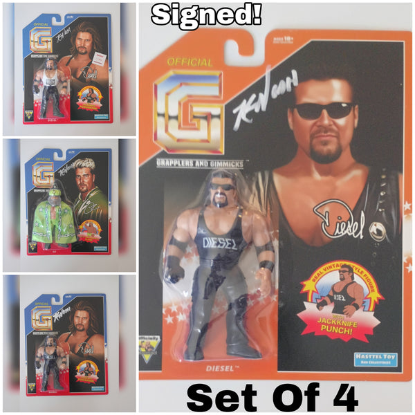 SIGNED Kevin Nash Set Of 4 Collection 100 sets only!