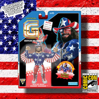 Pre Order Comic Con Exclusive Macho Man USA 1/800 Vintage Style Figure Free USA Shipping!