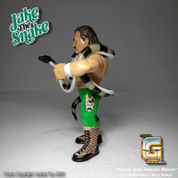 UK And Worldwide Shipping! Jake "The Snake" Roberts 90' Green Variant Vintage Style Figure Pre Order Free UK Shipping!