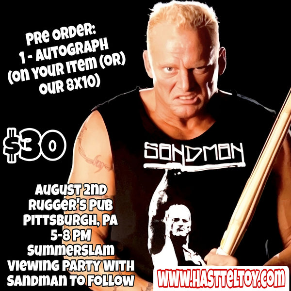 Sandman Appearance Autograph 8/2 Pittsburgh PA