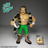 UK And Worldwide Shipping! Jake "The Snake" Roberts 90' Green Variant Vintage Style Figure Pre Order Free UK Shipping!