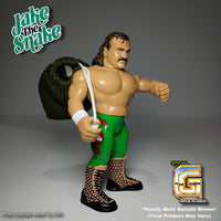 UK And Worldwide Shipping! Jake "The Snake" Roberts 90' Green Variant Vintage Style Figure Pre Order Free UK Shipping!