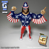 Pre Order Comic Con Exclusive Macho Man USA 1/800 Vintage Style Figure Free USA Shipping!