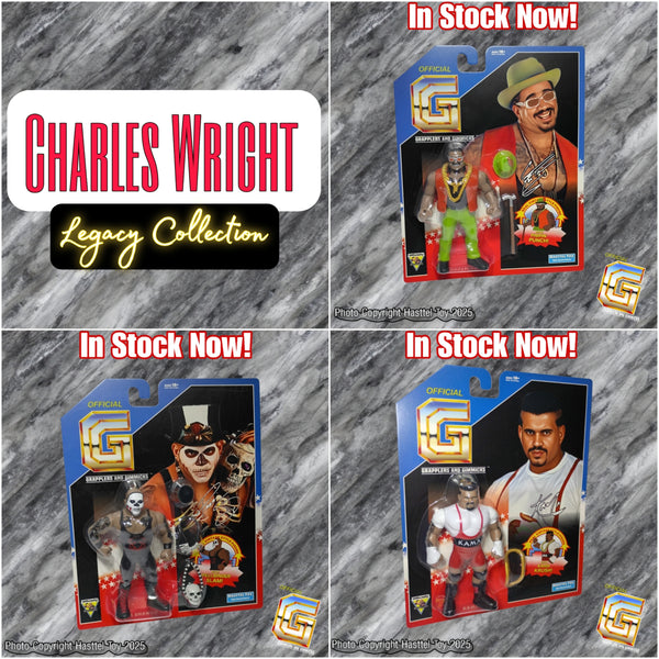 Charles Wright Legacy Collection Set Of 3 Vintage Style Figure Free USA Shipping!